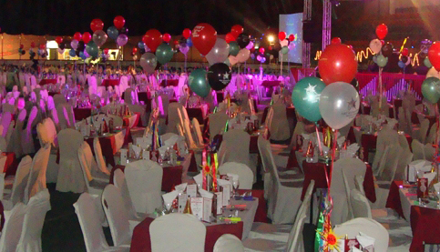 Ice Rink Set Up as Dining area