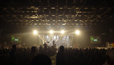 Thaikkudam Bridge Performing at Ice Rink at Al Nasr Leisureland